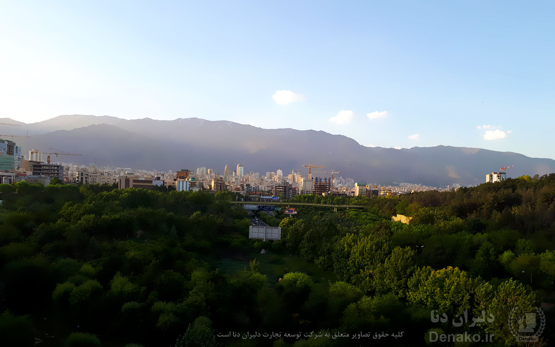 تصاویر پل طبیعت تهران برای پس زمینه